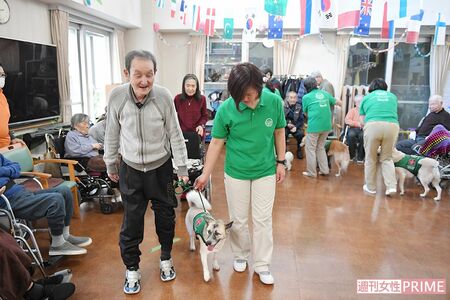 「セラピードッグと歩きたい」という気持ちからリハビリに取り組み、杖なしで歩けるようになった