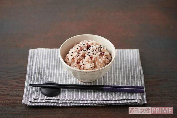 あずきバーを使ったお赤飯