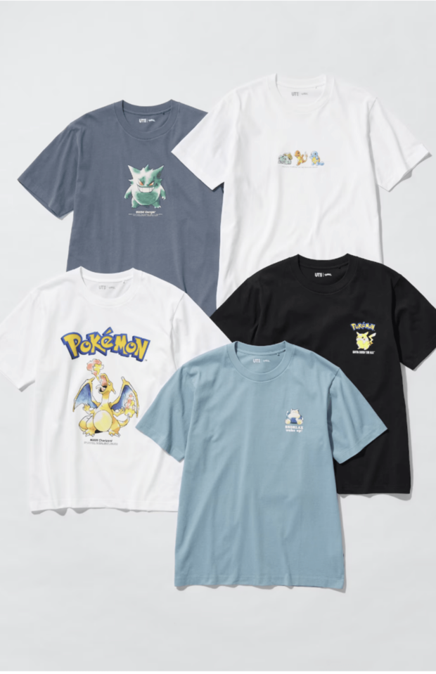 ポケモンとユニクロの最新コラボアイテム（ユニクロ公式サイトより）