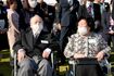 2023年秋の園遊会に参加した加藤一二三さんご夫妻