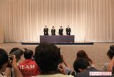 山口を除くTOKIOのメンバーが出席した謝罪会見（'18年5月2日）