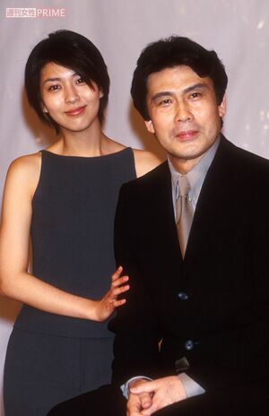 松本白鸚（当時は幸四郎）と、娘の松たか子
