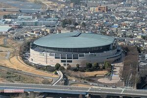 群馬県庁から眺む前橋競輪　撮影／編集部