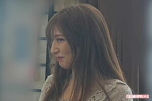 2023年12月中旬、パーティーに参加中の熊田。子どもの姿はなかった(参加者提供)