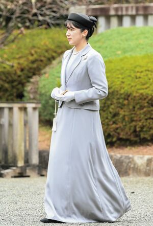 2025年12月3日、昭和天皇の武蔵野陵と香淳皇后の武蔵野東陵をご参拝された愛子さま（撮影／JMPA）