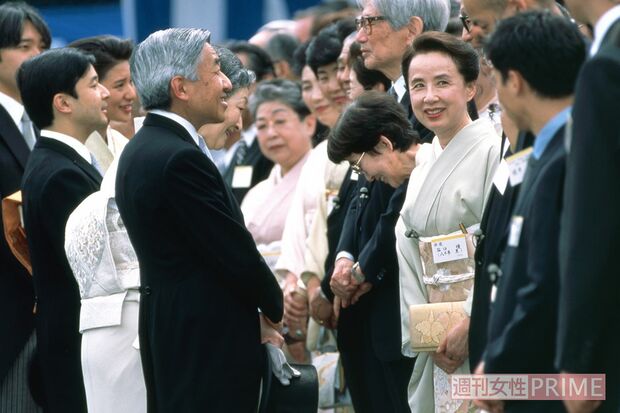 1996年5月、春の園遊会にて