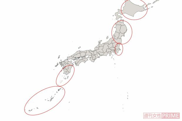 地震警戒エリアピンポイント予測マップ（2022年）