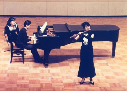 大学卒業時のコンサートにて