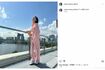賛否となった広末涼子の全身“ピンク”コーデ(本人インスタグラムより)