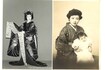 母・昌子さんに抱かれた0歳のときの安藤和津(右)。日舞で和装をした和津は、昌子さんにそっくり!?(左)