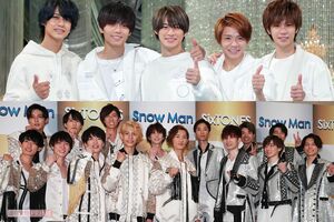 King&Prince(上)とSnowMan、SixTONES