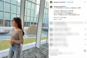 NHKの中川安奈アナウンサー（本人のインスタグラムより）