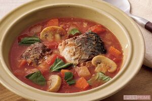 さば缶のミネストローネ風