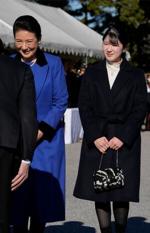 1月23日、皇宮警察創立140周年記念年頭視閲式に出席された愛子さま