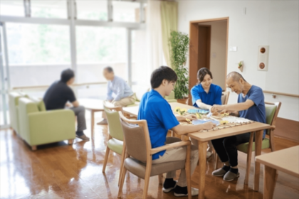 訪問時は入居者が寝ているのではなく、楽しそうに活動しているかも確認を