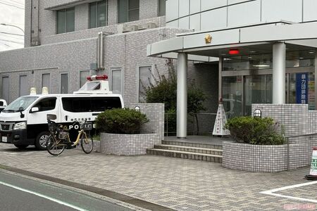 事件を捜査する神奈川県警藤沢署