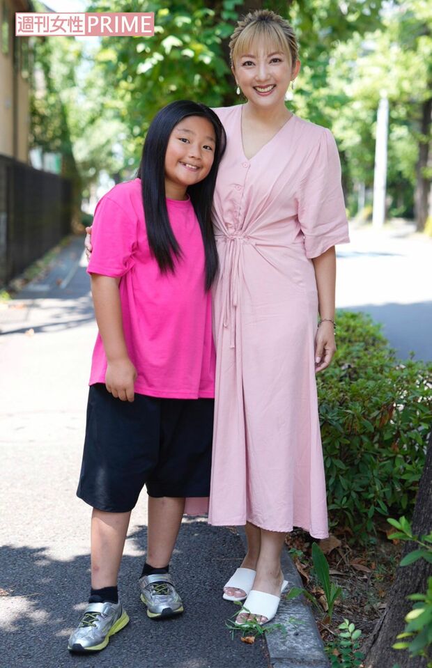 山田まりやと息子の崇徳くん