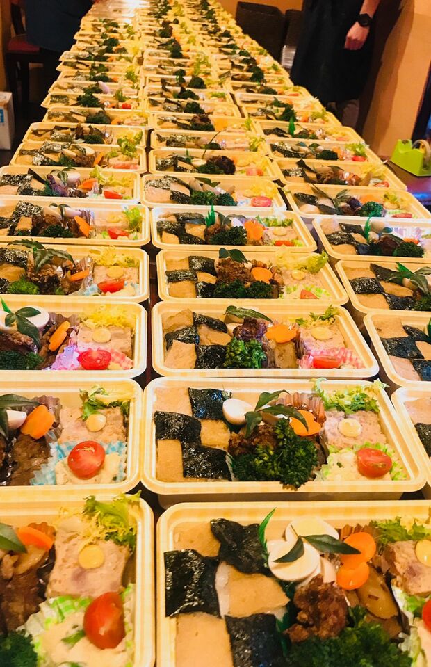 弁当注文も受けている。写真は昨年のホリエモン祭用