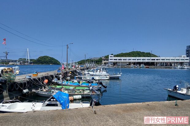 佐々本容疑者がよく釣りをしていた浜田漁港