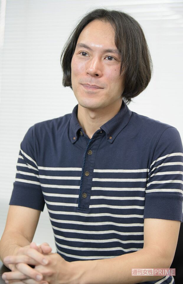 週刊女性の取材に答える長男の夏原諒