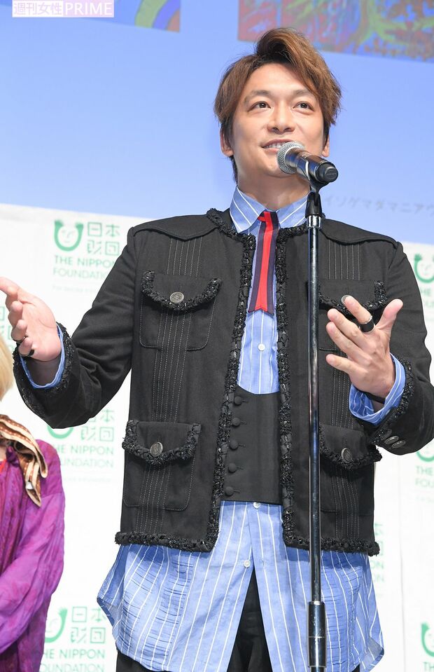 『日本財団　DIVERSI  TY IN THE ARTS企画展　ミュージアム・オブ・トゥギャザー』レセプションに出席した香取慎吾　撮影／高梨俊浩