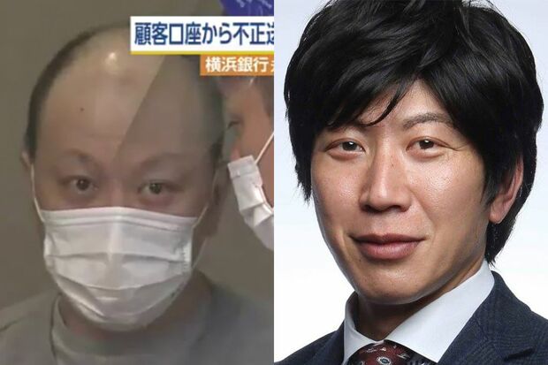 左・送検される高橋容疑者（NHKニュースより）、右・逮捕前の高橋容疑者（SNSより）