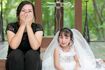 「娘に結婚は難しいかも」と2023年に撮影したウエディングフォト風の記念写真(写真は本人提供)