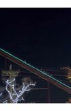 乗客はコース脇の階段で移動した（SNS上で拡散された動画より）