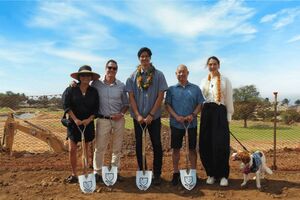 2025年1月に大谷翔平と真美子さんが参加した着工式の写真、不動産会社HPに掲載されていたが現在は削除済み