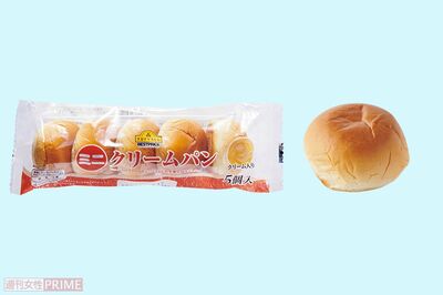 〈第13位〉TOPVALUBESTPRICEミニクリームパンイオン/5個入り95円(撮影/山田智絵)