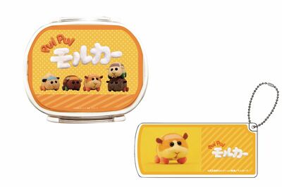 【左】キャラランチボックス(1320円)【下】スライド式小物ケース(660円)※ともに税込み(C)見里朝希JGH・シンエイ動画/モルカーズ
