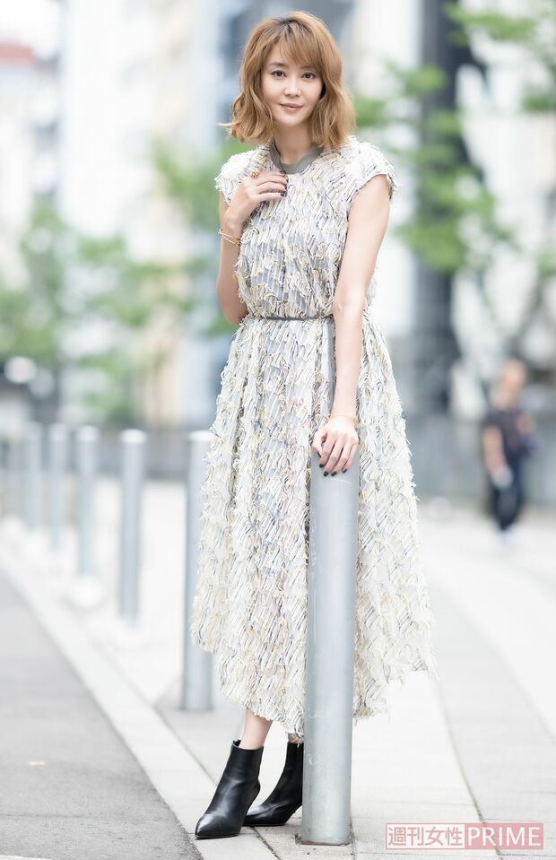 身長170cm、体型維持のためにトレーニングやピラティスをしているという観月ありさ