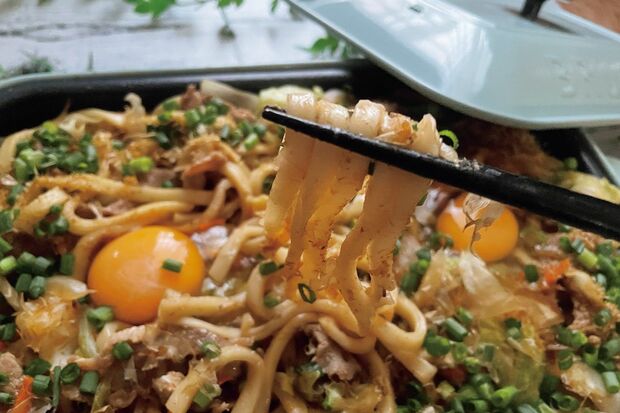 自慢の焼きうどん