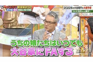 2022年1月『ジャンクSPORTS』で娘と大谷翔平の結婚について語った白井一幸氏