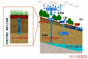 雨や雪の水が「天然水」になるまで