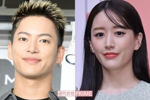 元『BE:FIRST』の三山凌輝（左）と元宝塚歌劇団トップ娘役の花乃まりあ
