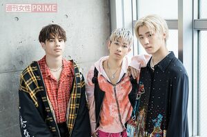 左から海沼流星、奥田力也、松井利樹　撮影／廣瀬靖士