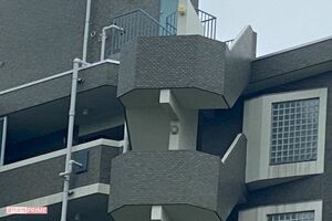 事件のあったマンション＝東京都江東区