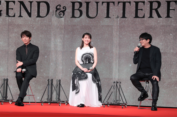 今年6月に行われたTHE LEGEND & BUTTERFLY制作発表会にて