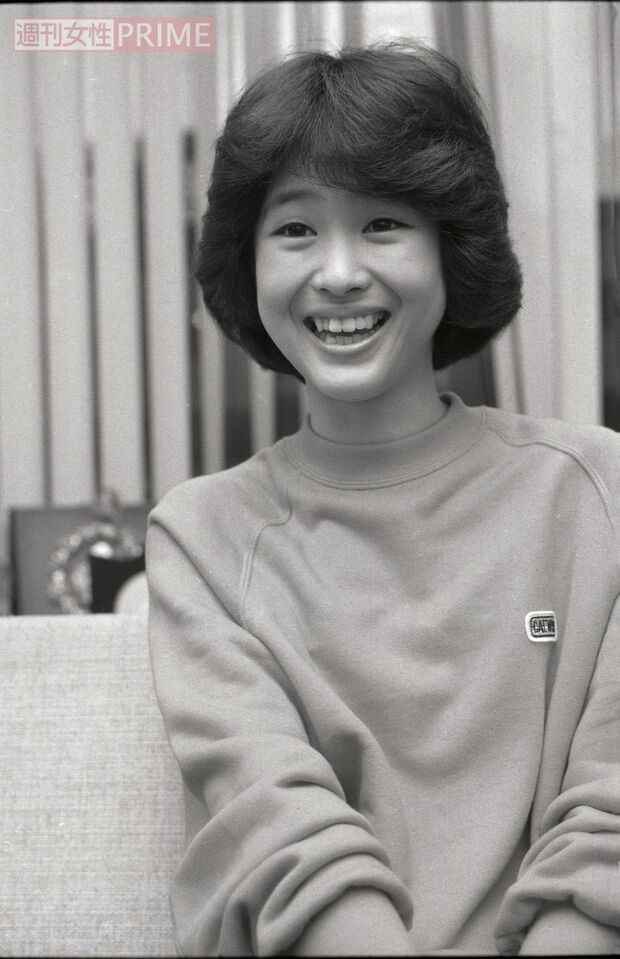 「週刊女性」秘蔵の、デビューしたての初々しい聖子。まだ笑顔にあどけなさが残る（1980年4月撮影）