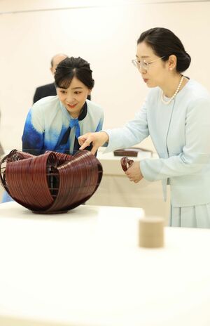 9月3日、自身が総裁を務める日本工芸会が主催する第73回日本伝統工芸展を観覧された佳子さま