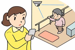 カメラで親を見守る（いら明日とはイメージです）