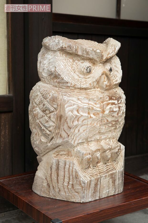 町民お手製のふくろう