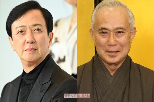 坂東玉三郎（左）、中村吉右衛門