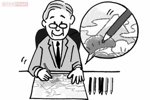 ぬり絵はマインドフルネスに効果的（イラスト／上田英津子）