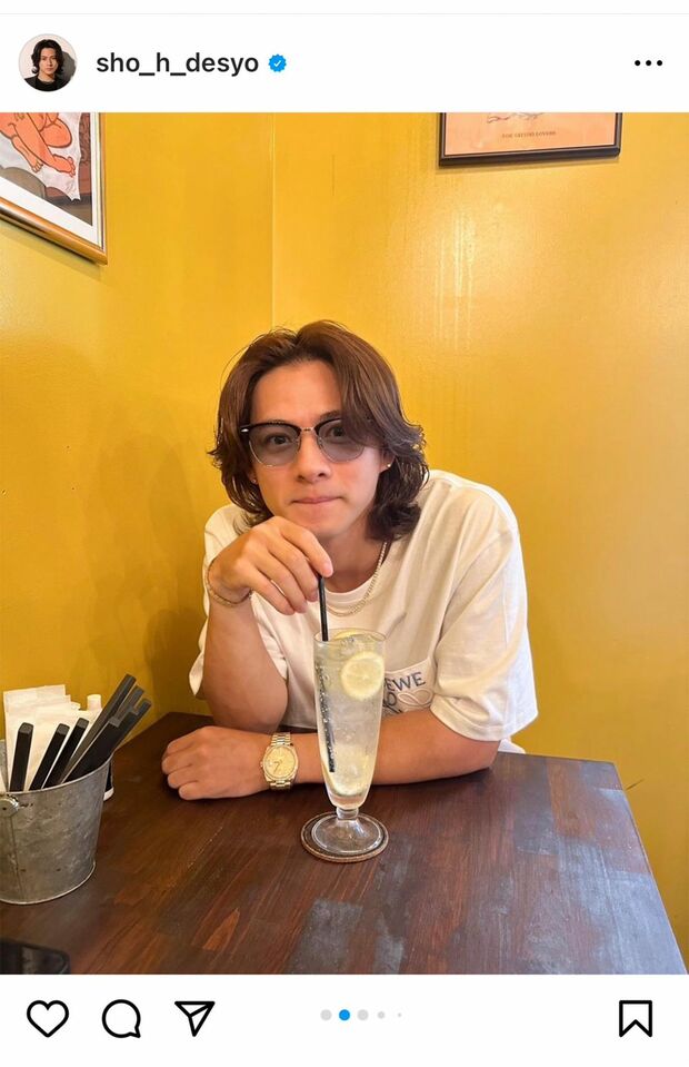 平野紫耀公式Instagramより