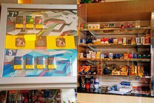 パン屋のたばこコーナー（ブラジル）