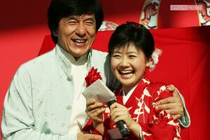 ジャッキー・チェンと福原愛。日中の架け橋にもなった（2005年）