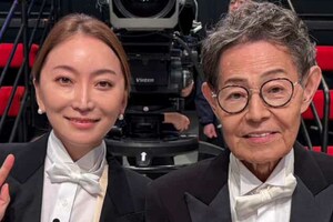 夫婦で初となる舞台の練習中。頑張ります!　写真提供／加藤綾菜