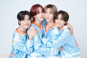 n.SSign（写真左からヒウォン、カズタ、ロビン、ソンユン）撮影／渡邊智裕